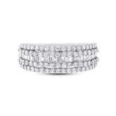1.22ct 18k White Gold Diamond Baguette Lady's Band